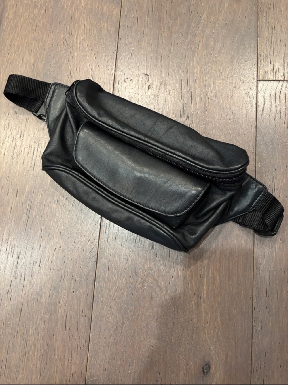 Wilsons Leather Black Fanny Pack